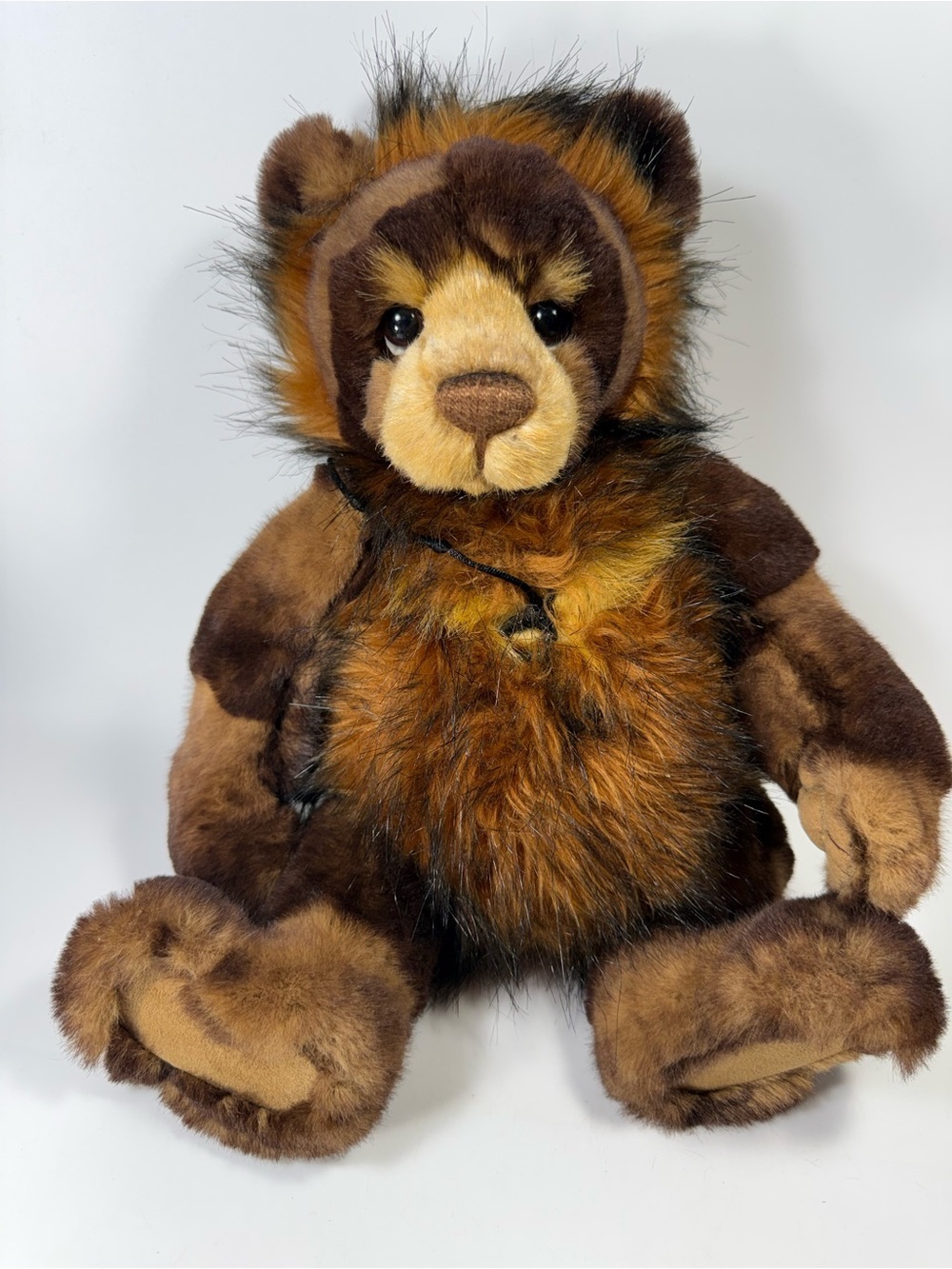 Charlie Bear Geronimo Stuffed Animal teddy bear - no hang tags with key